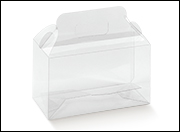 Clear jars holder box in PVC Handbag with handles mm.180x90x100 - 10 Pcs.
